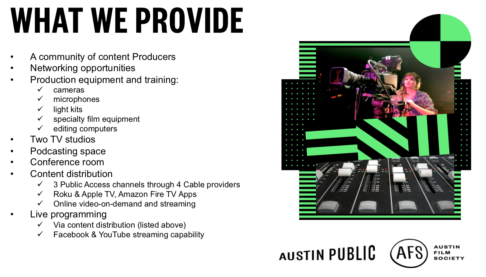Orientation for Producer Program Austin Film Society