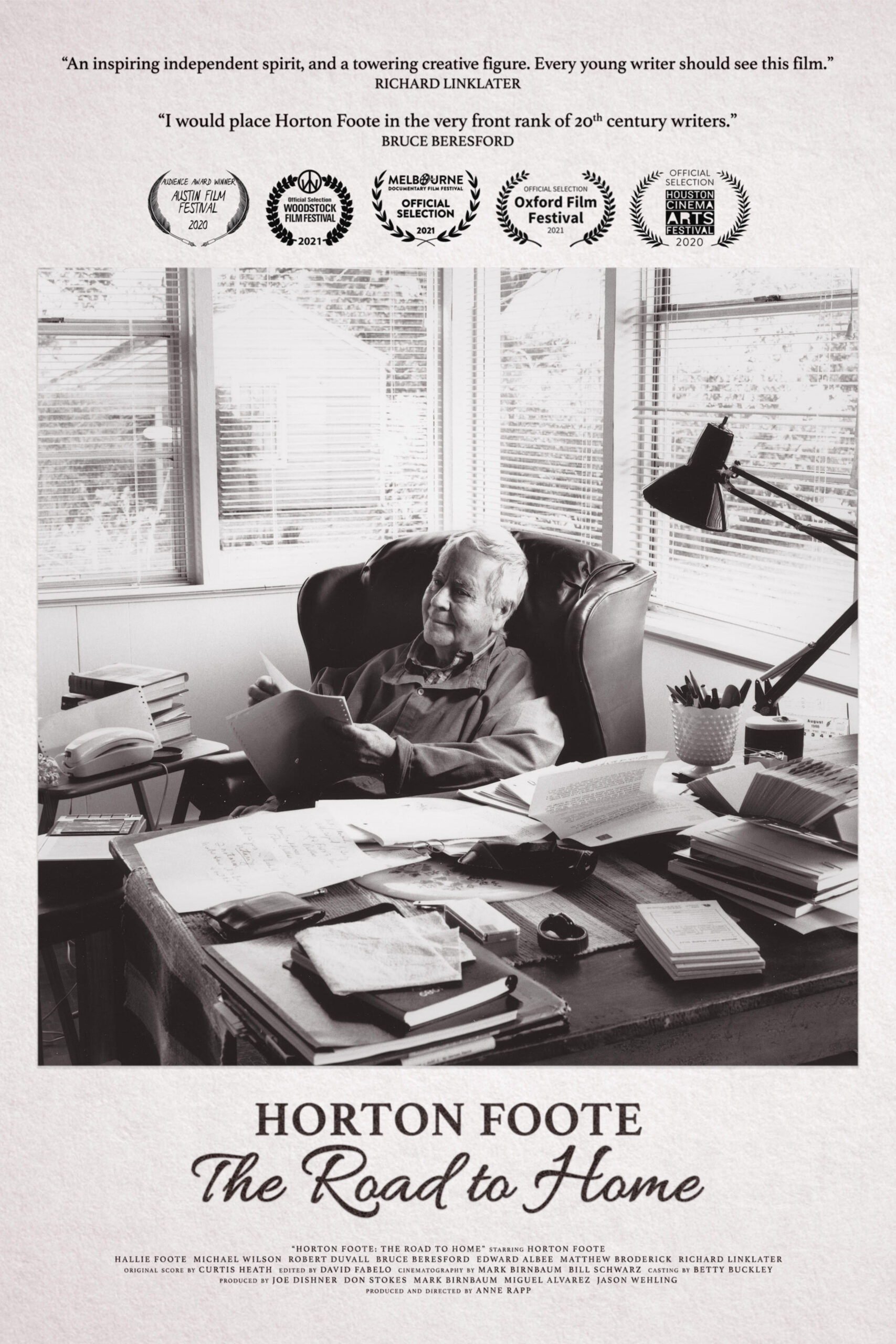 HORTON FOOTE: THE ROAD TO HOME with ANNE RAPP | Austin Film Society